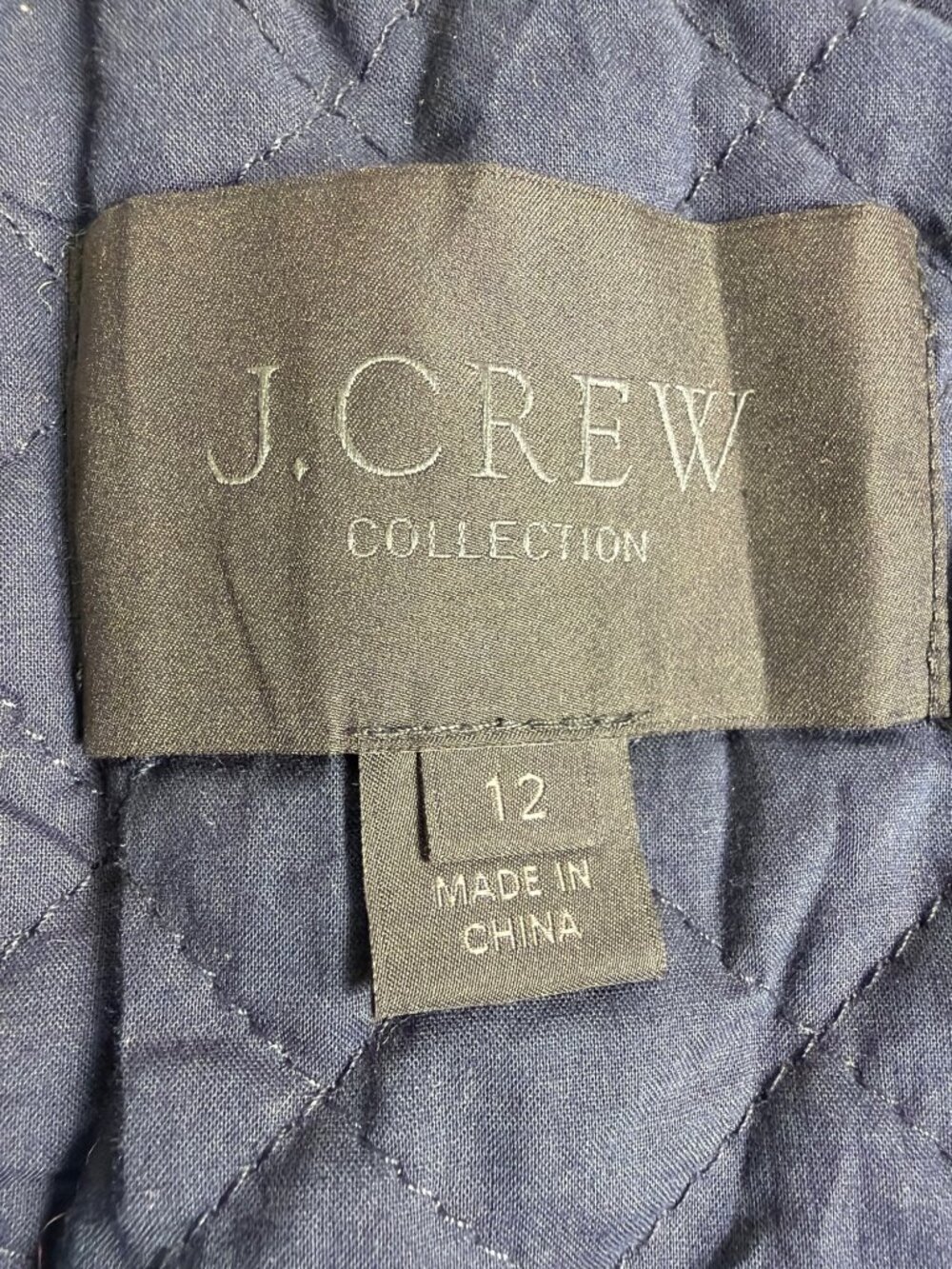 J.Crew Collection Quilted Cotton Silk Floral Studded Jacket Size 12 NWOT - Picture 10 of 16